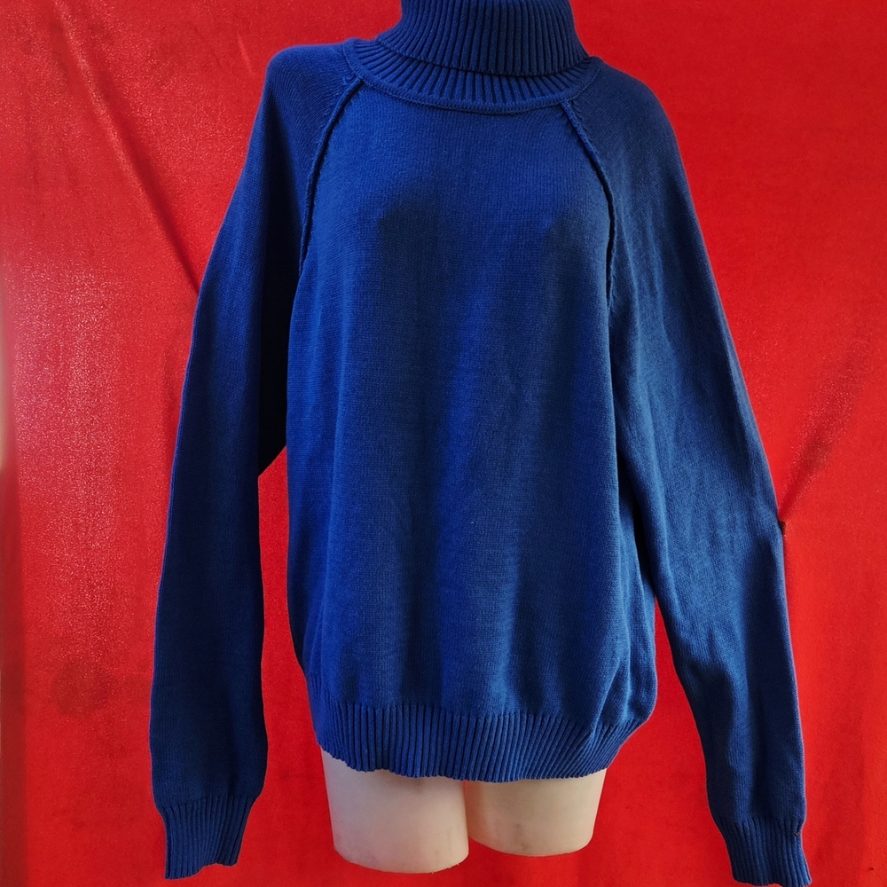 Karen Scott Women's Rich Blue Turtleneck Sweater XXL BRAND NEW